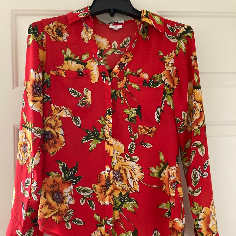 Express XS Slim Fit Portofino Shirt